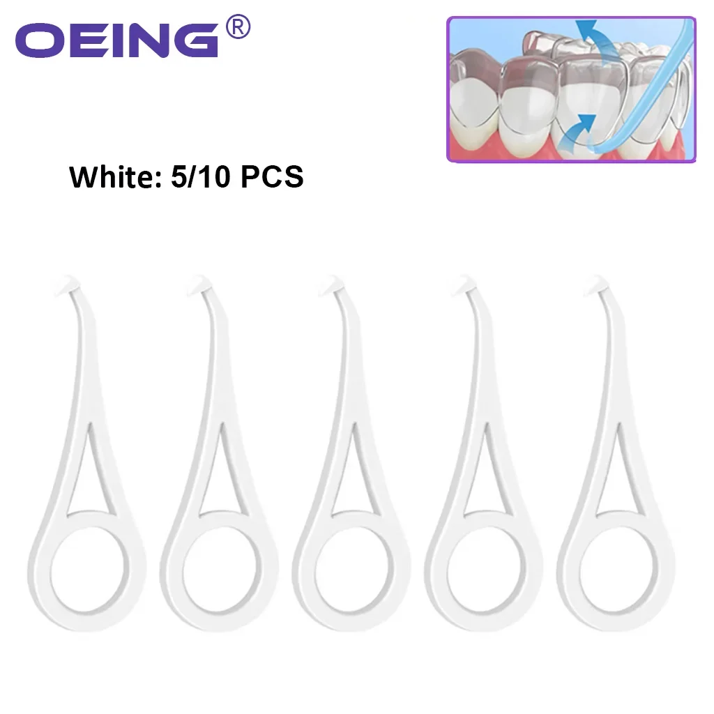 5/10 pçs dental ortodôntico invisível chaves removedor alinhador descartável remover gancho de plástico ferramenta de remoção de soquete de dente cuidados orais