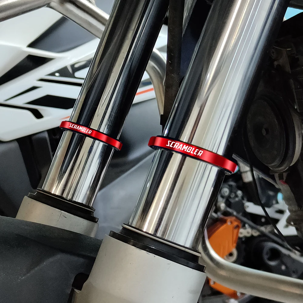 For DUCATI Scrambler 800 400 Motorcycle Adjustment Shock Absorber Auxiliary Rubber Ring CNC Accessories Fit 30MM-52MM