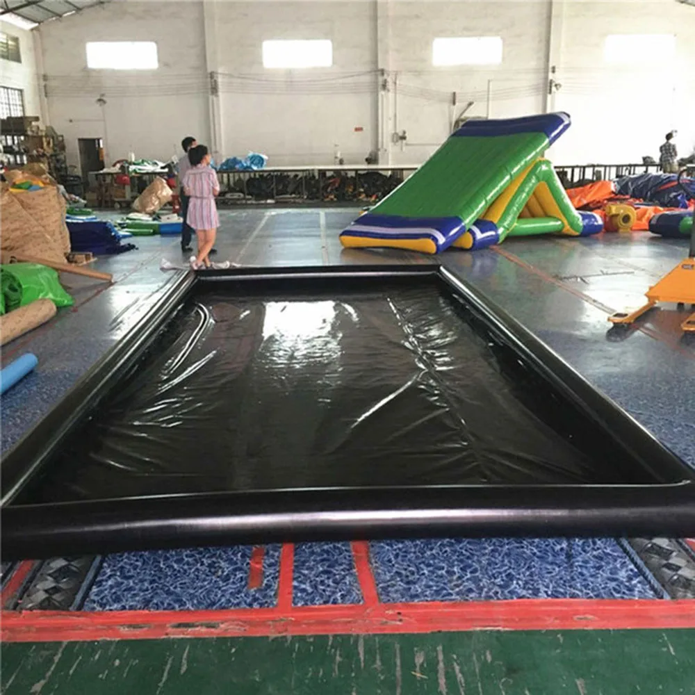 Inflatable Car Wash Mat Environment-protection Water Containment PVC Garage Floor Portable For Car Cleaning with air pump