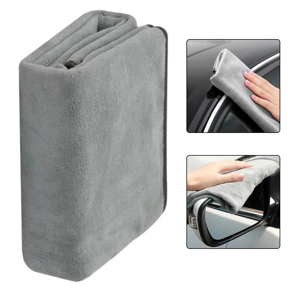 Large Microfiber Cloth 180cm X 60cm Car Drying Cloth Convenient Car Cleaning Exquisite Locking Design For Car Washing
