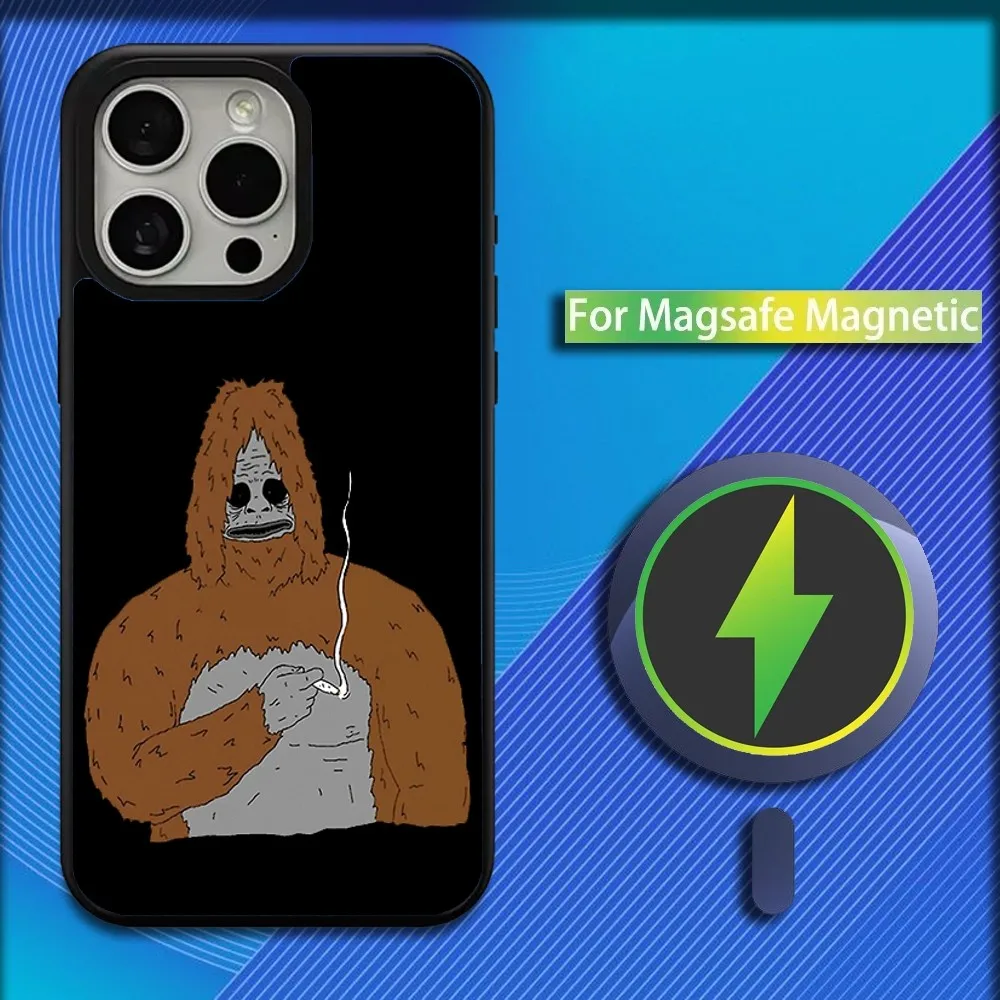 S-Sassy The Sasquatch Phone Case For iPhone 16,15,14,13,12,11,Plus,Pro,Max,Mini Magsafe Magnetic Wireless Charging