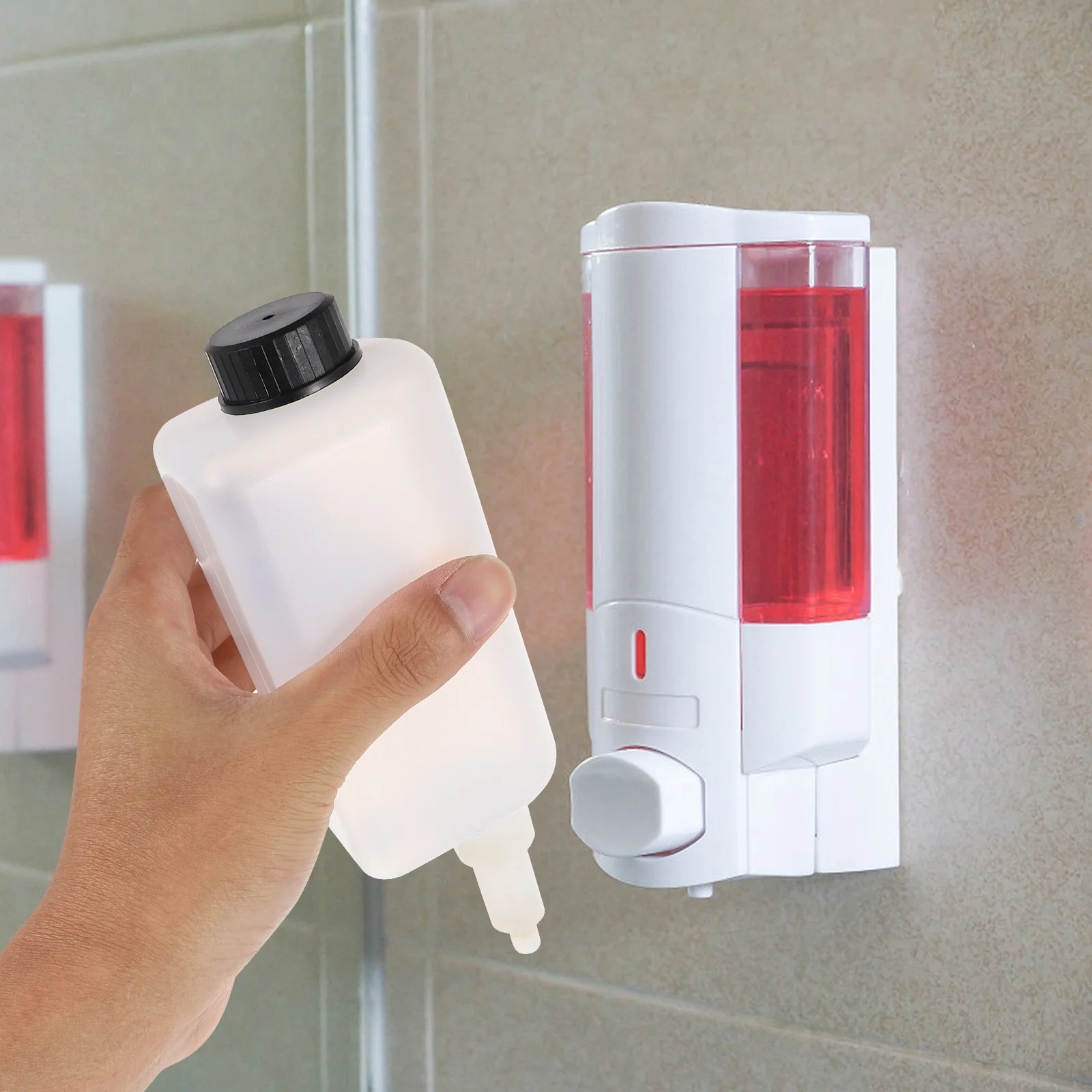 

3Set Replacement for Soap Dispenser Parts Wall Soap Container Accessories Kitchen Bathroom