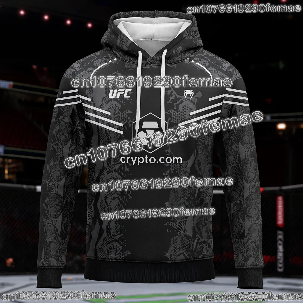 UFC طويلة الأكمام هوديي الرجال التدريب البلوز الملاكمة MMA القتال الأعلى ملابس رياضية كاجوال ملابس يومية ربيع الخريف الشتاء
