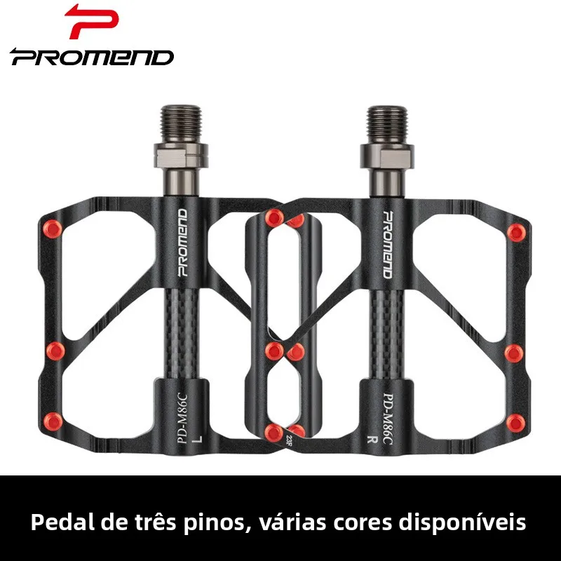 promend-bicycle-pedals-carbon-fiber-mountain-bike-footrests-cycling-accessories-bearing-design-for-road-and-mountain-bikes