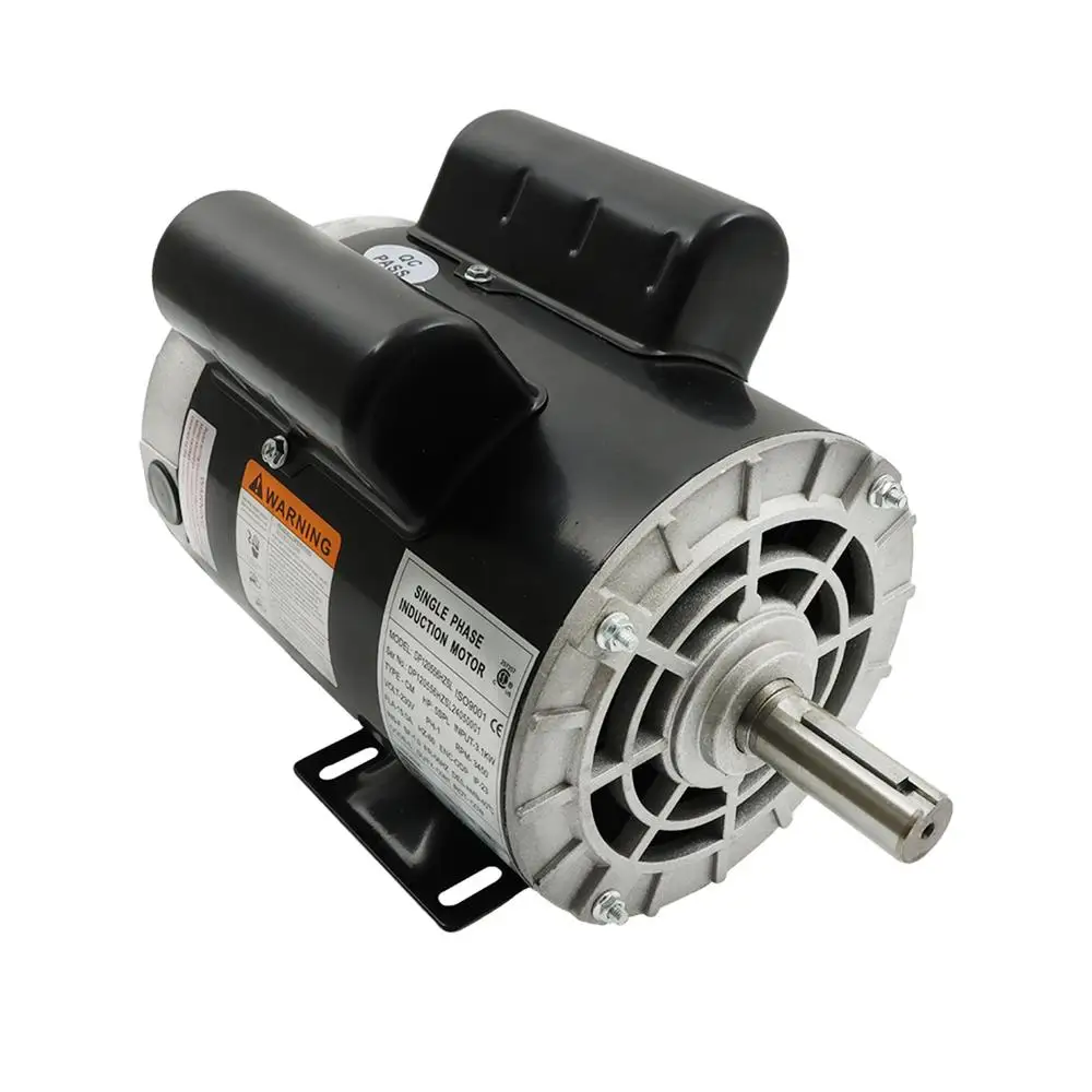 Electric Motor 5HP 230V Single Phase 3450RPM Small Size High Efficiency Open Anti-Drip Design Aerospace Medical Equipment Steel