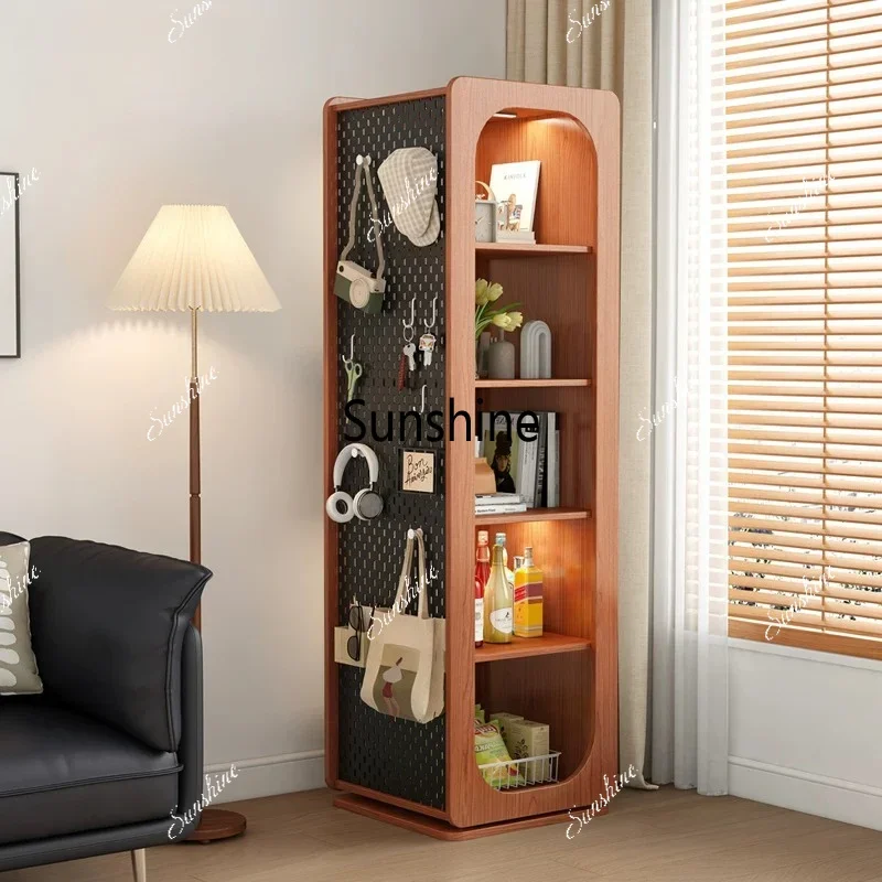Medieval full-body mirror cabinet Multifunctional full-length mirror Storage rack Storage cabinetTJ