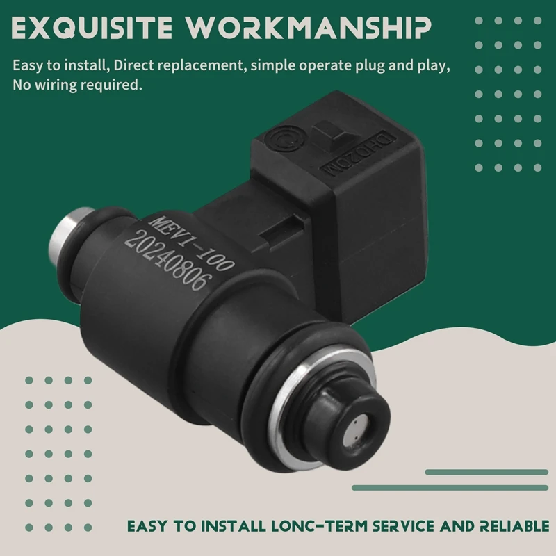 

Топливная форсунка MEV1-100 E0400-08 с двумя отверстиями для мотоциклов 160-200 куб. см, аксессуары для мотоциклов