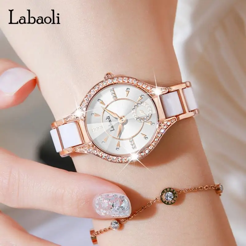 

LABAOLI Rose Gold New Arrival Rhinestone Elegant Ladies Wrist Watches Diamond Luxury Women Watches For Female Clock