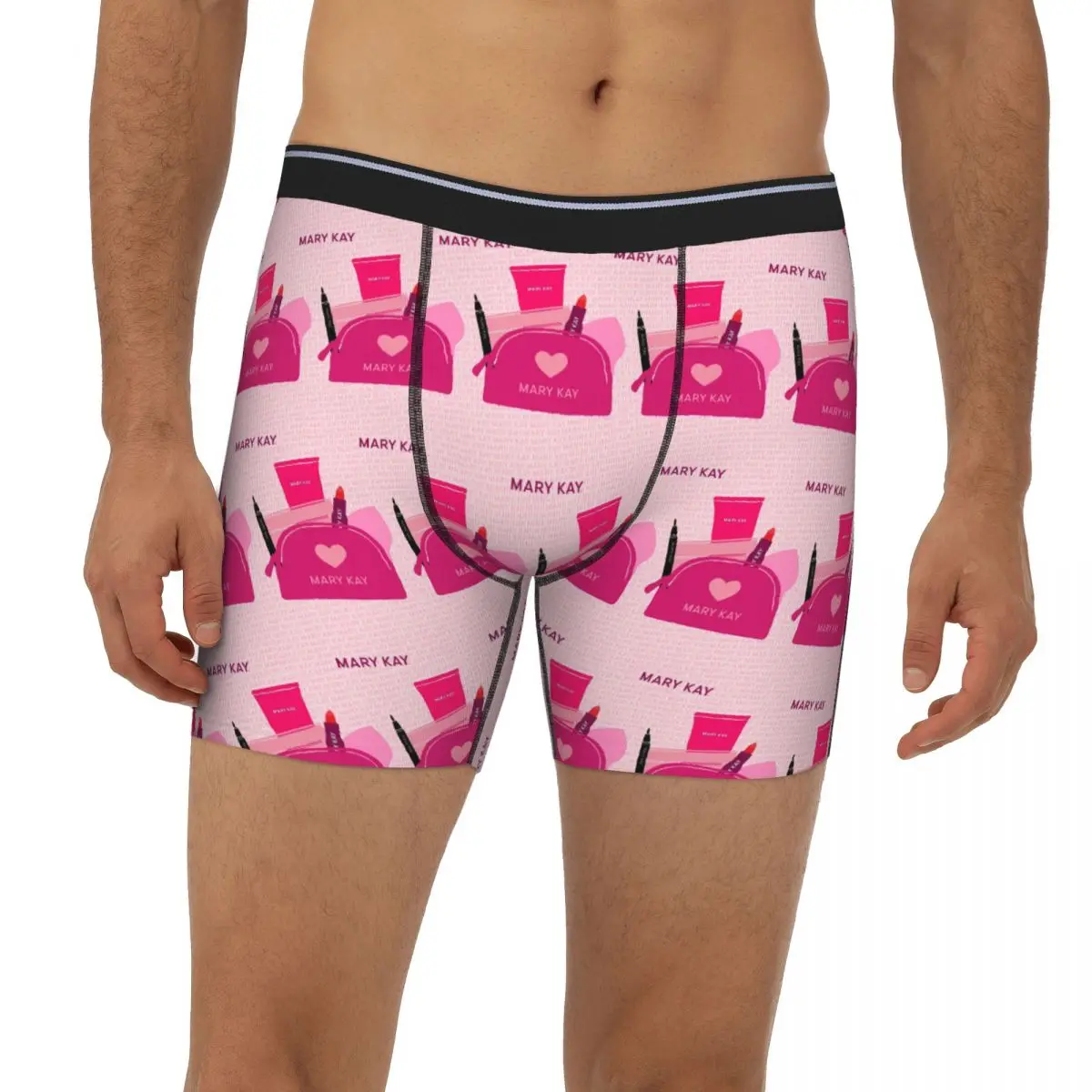 

Mary Kay Long Boxer Underpants Short Men Panties Breathable Underwear for Homme Man Boyfriend Gifts