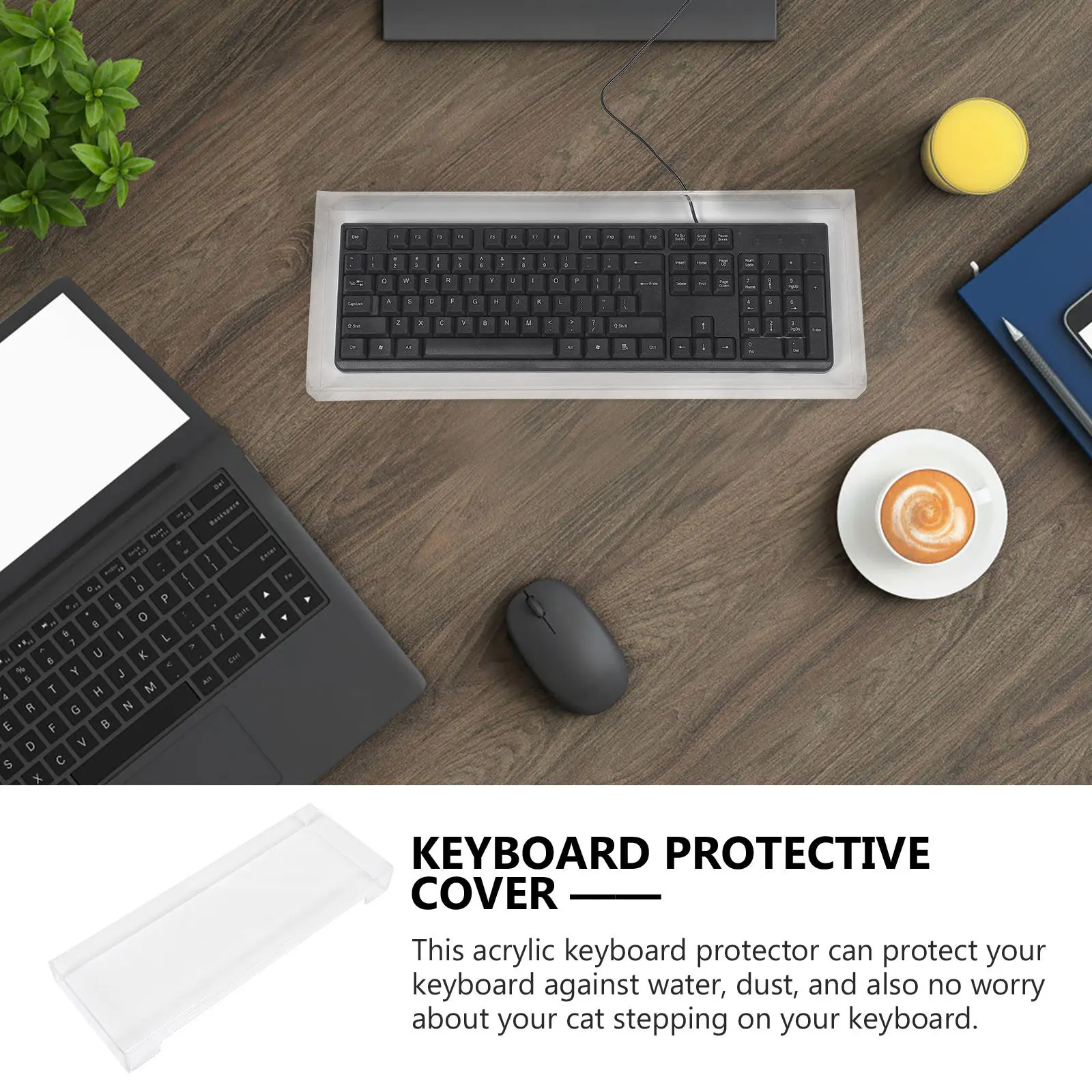 Transparent Clear Acrylic Keyboard Cover Laptop Mechanical Keyboard Protector Shield Cover Dust Water Proof Anti Cat