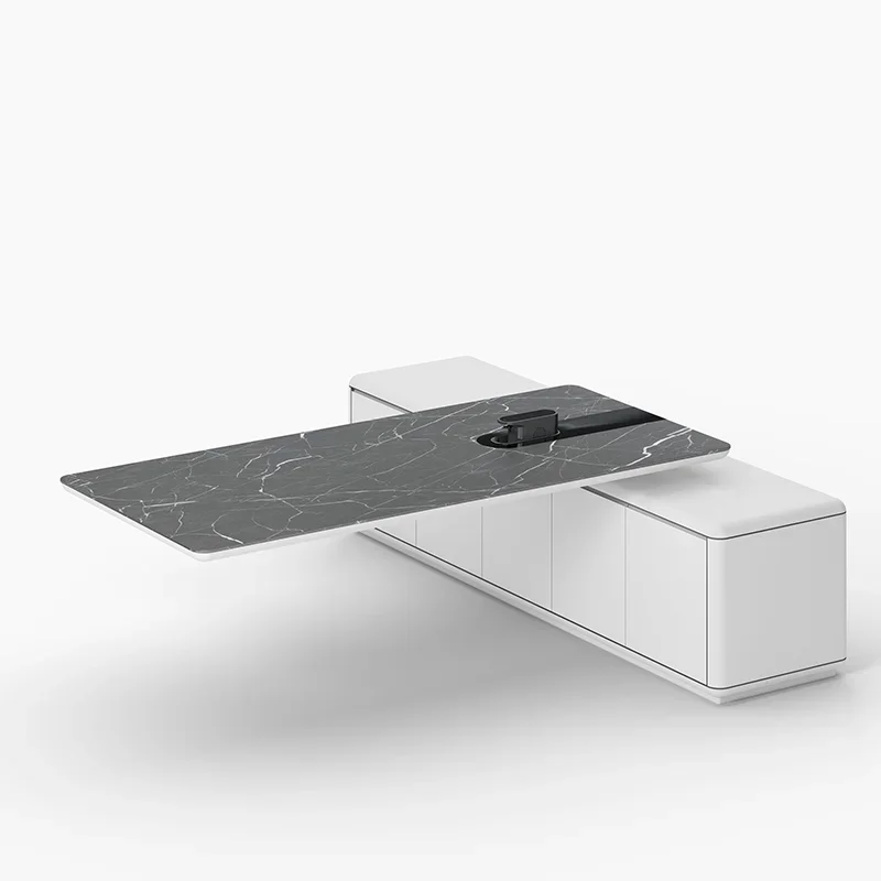 Modern Unique Design Luxury Home Office Desk Furniture Boss Table L Shape Manager Desk Executive Ceo Desk