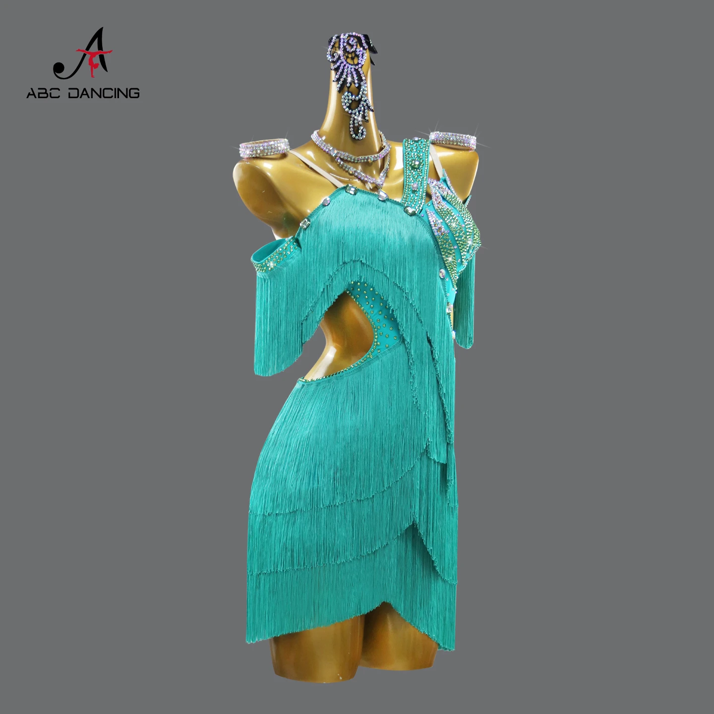 الفتيات ملابس رقص المرأة اللاتينية فستان حفلة موسيقية ممارسة الملابس مساء قاعة الرقص الأداء 2025 طفل كرنفال الأطراف مهدب البدلة #3