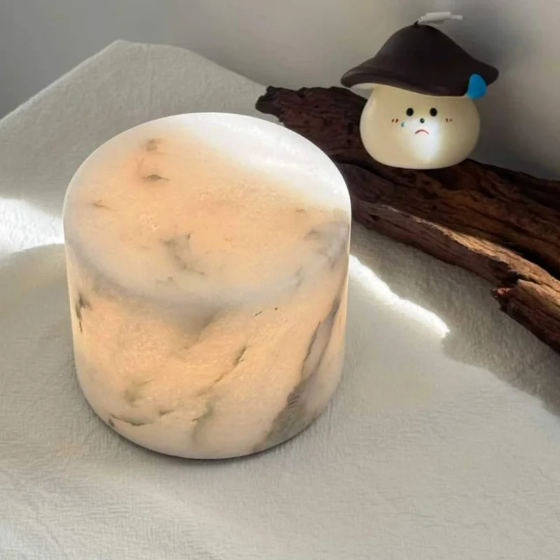 Hot-selling alabaster desk lamp, gift charging desk lamp, restaurant bar decoration