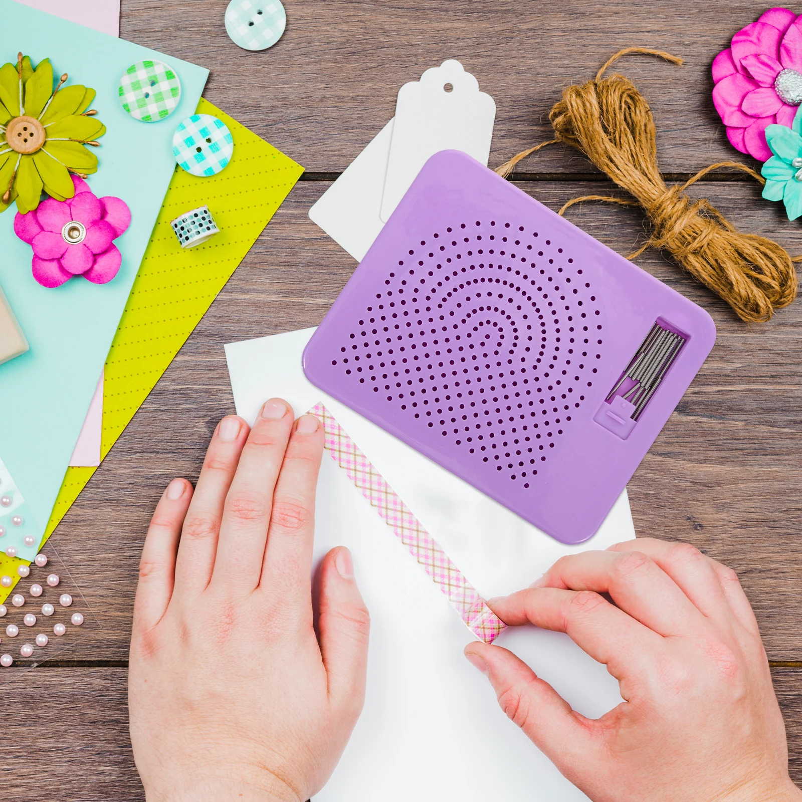 With Pin Paper Winding Tool Durable Accessories Diy Quilling Board Storage Box Included Creative Paper Quilling Board For Card