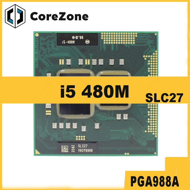 Core i5-480M i5 480M SLC27 2.6 GHz Dual-Core Quad-Thread CPU Processor 3W 35W Socket G1 PGA988A