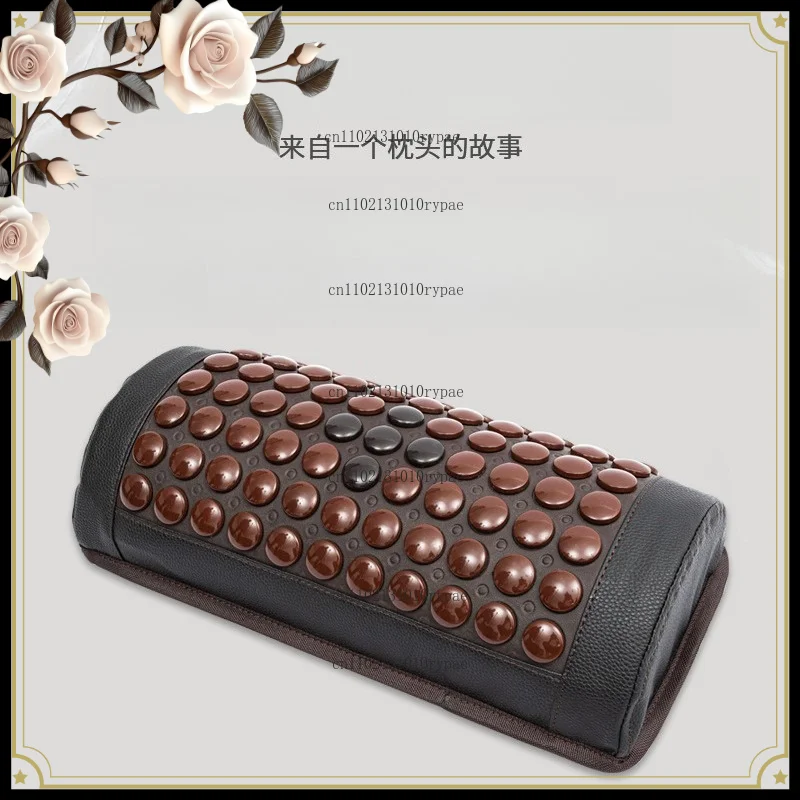 Jade and germanium stone pillow with memory foam and elastic rebound material, with heating function.