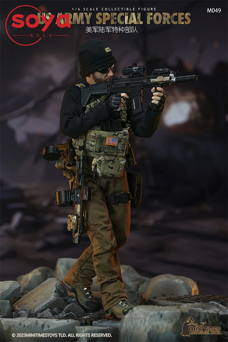 ألعاب صغيرة M049 1/6 مقياس القوات الخاصة للجيش الأمريكي شخصية الحركة 12 بوصة تمثال ذكر مجموعة كاملة لعبة مجسمة قابلة للجمع #3
