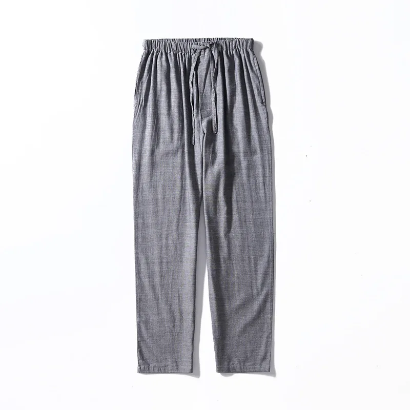 Pantalones de pijama de algodón 2024 para Hombre, ropa de dormir para primavera y verano, 100%