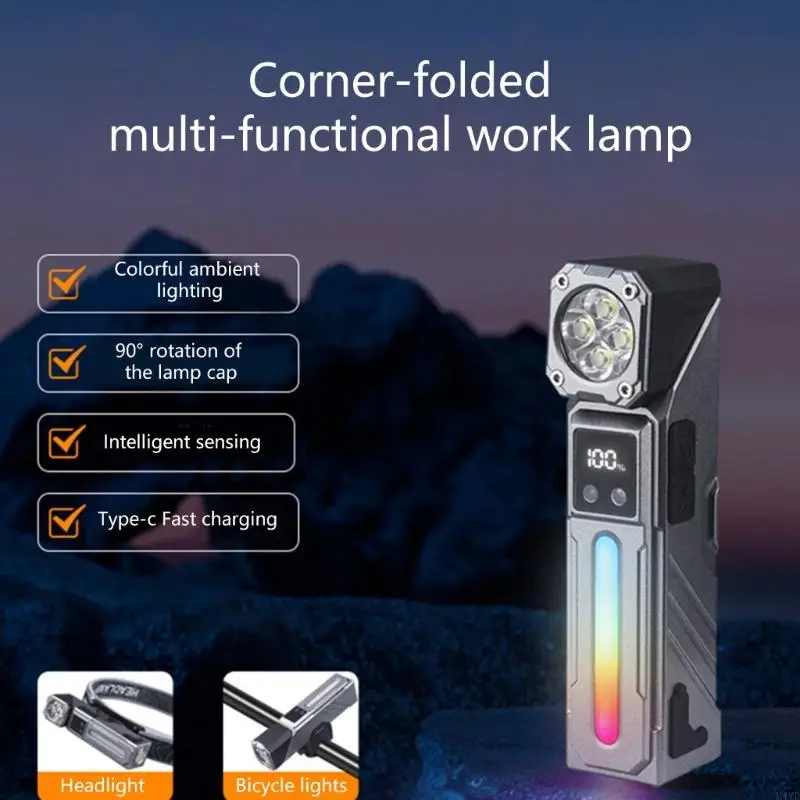 

USB Перезаряжаемый Тактический Фонарик Водонепроницаемый Открытый Аварийный Свет Маленький Фонарик Рабочий Свет Карманная Лампа