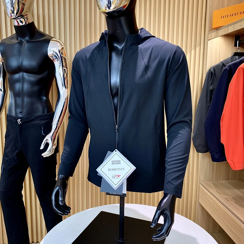 

Легкий уличный мужской джет с 3D пошивкой, дышащий функциональный новый весенний длинный све, воротник-стойка, подходит