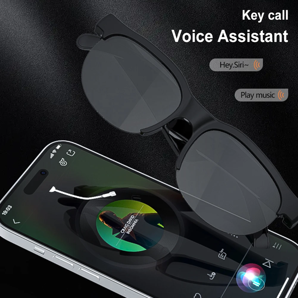 

AI Intelligent Translation Glasses Bluetooth-Compatible 5.4 Built-in Microphone Speakers Support 144 Languages for Men and Women