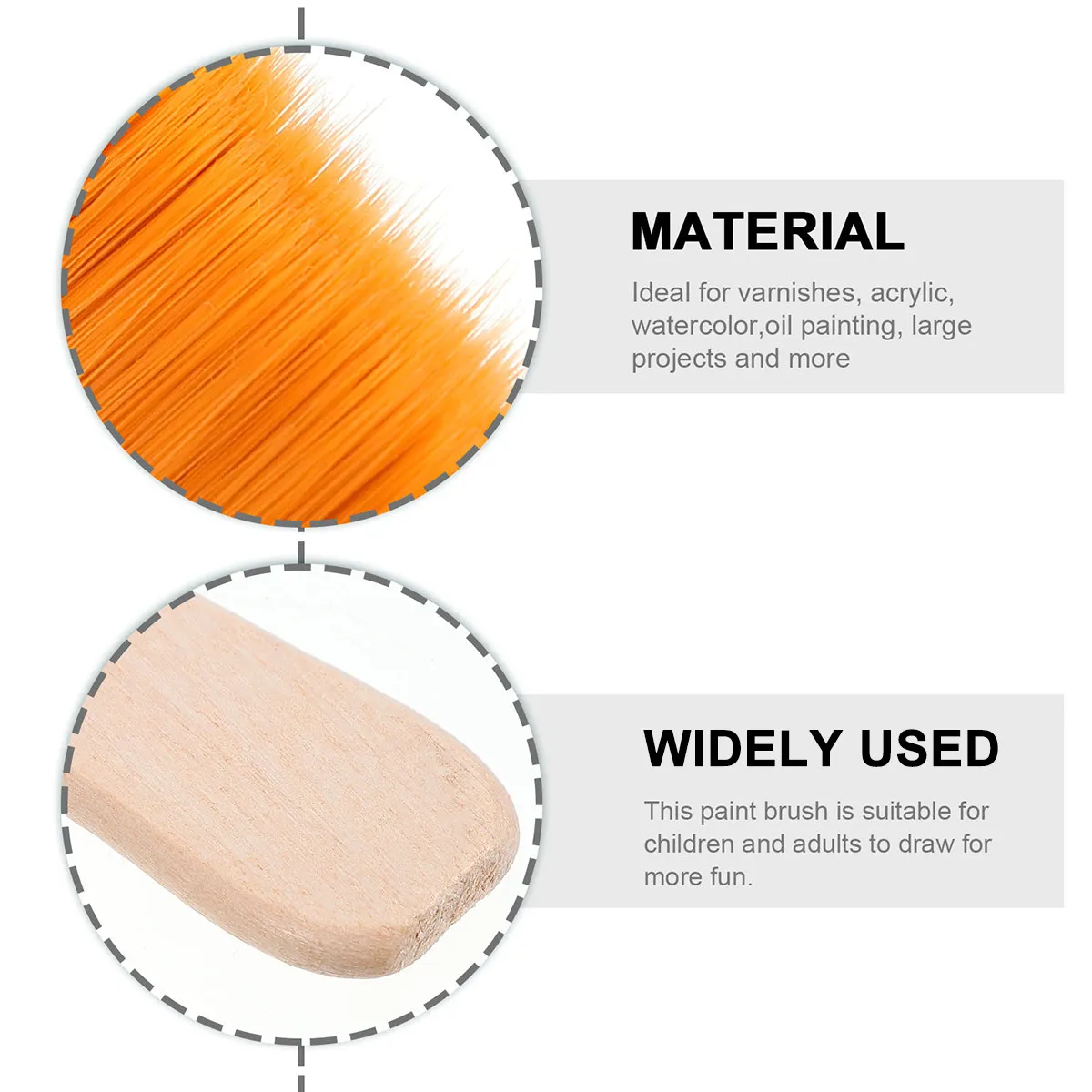 

Набор из 10 нейлоновых кистей премиум-класса для детских творческих проектов: акварель, масло, акрил. Плоские универсальные кисти.