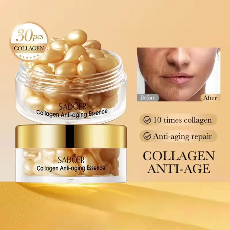 

30pcs Anti Wrinkle Collagen Face Serum Capsule Facial Moisturizing Anti-aging Facial Essence Face Skin Care Products