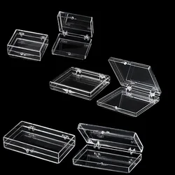 Transparent Bracele Stone Jewelry Organizer Box Badge Storage Cover Box DIY Card Case Home Accessory Container Beads Coin Box
