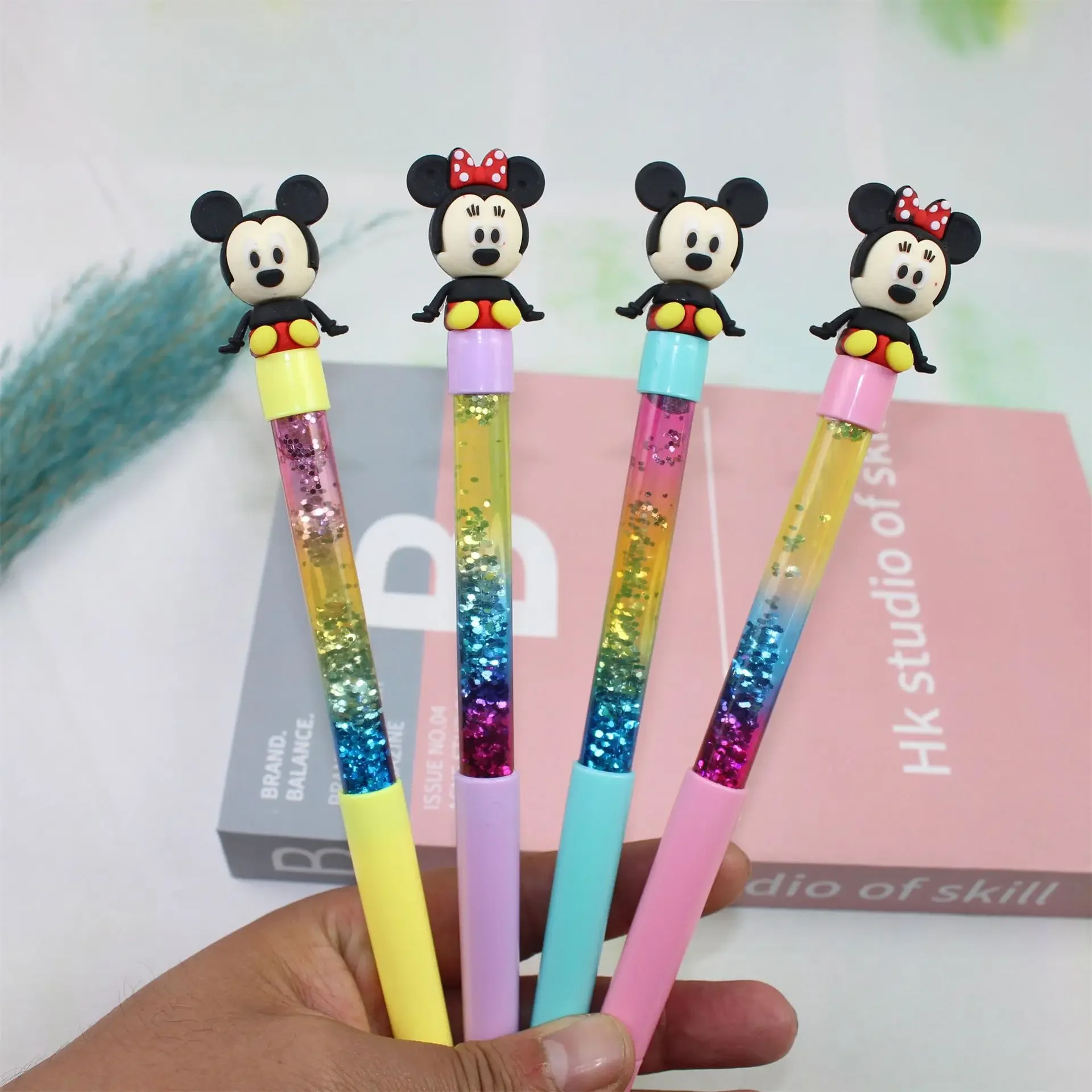 Disney Anime Figure Stitch Gel Pen Creative Kawaii Student Incentive Supplies Writing Tools School Supplies Christmas Gift