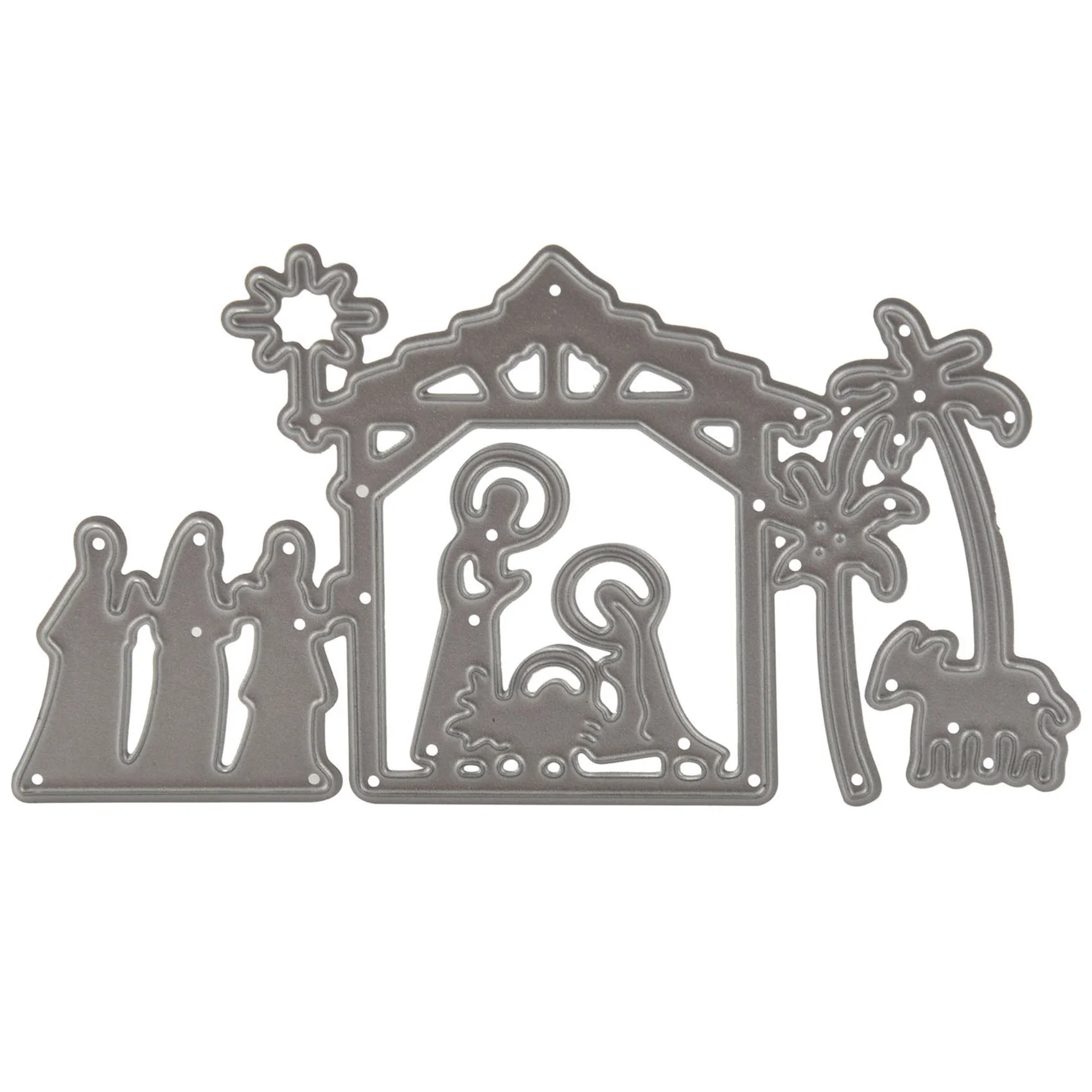 Moldes de Corte e Stencils para Scrapbooking e Máquina de Embossagem, Compatíveis com Sizzix Big Shot / Cuttlebug e Outros