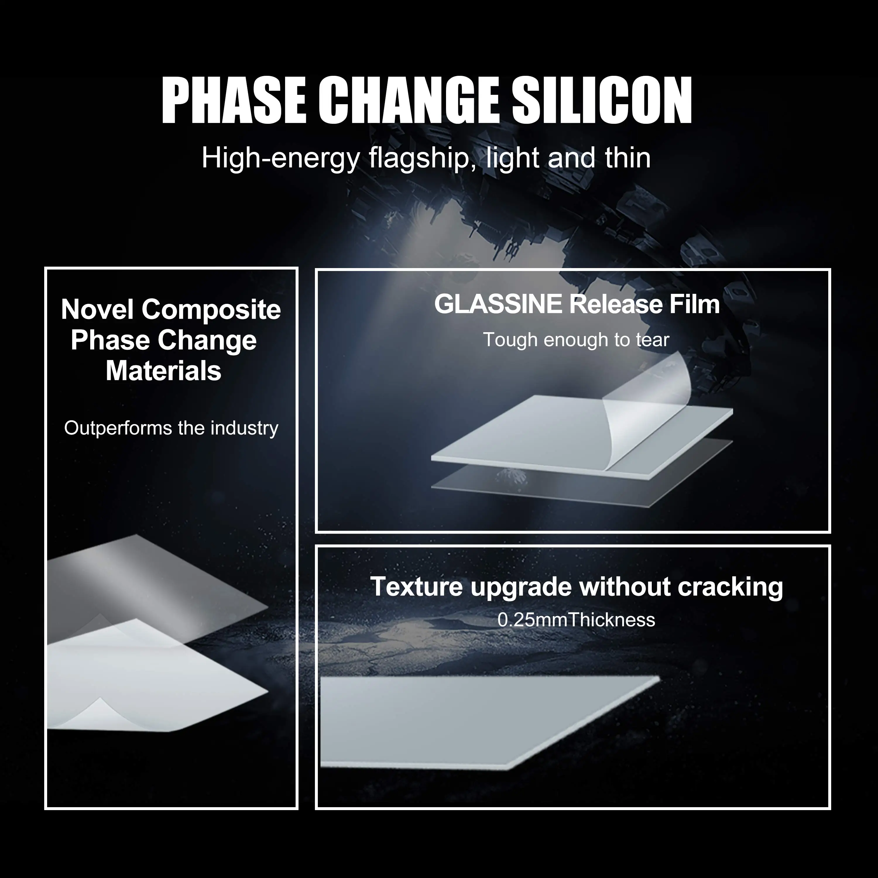 Coxbyte サーマルパッド 17.8W/MK 高品質熱相変化シリコンパッド CPU GPU グラフィックスカード用