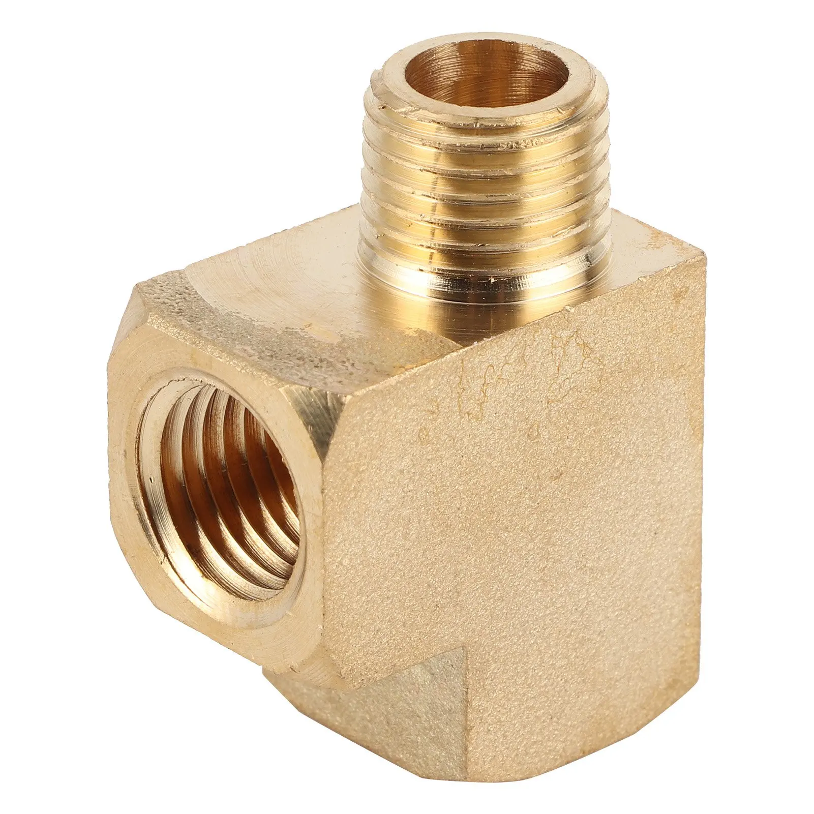 

Brass Street Pipe Tee Car Street Pipe Brass Street Pipe Tee NPT Male Thread Joint 1000PSI Universal Accessory Replacement