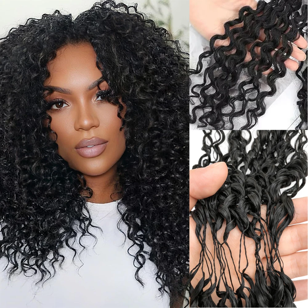 

Натуральные черные кудрявые волосы для плетения косичек, предварительно разделенные, без узлов, бразильские, для женщин, для создания причесок твист-брейдс.