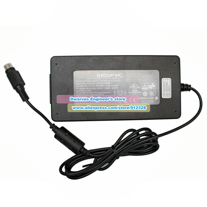 FSP180-AWAN2 FSP180-AWAN3 AC Adapter 54V 3.34A 180W Laptop Charger Round with 4 pins