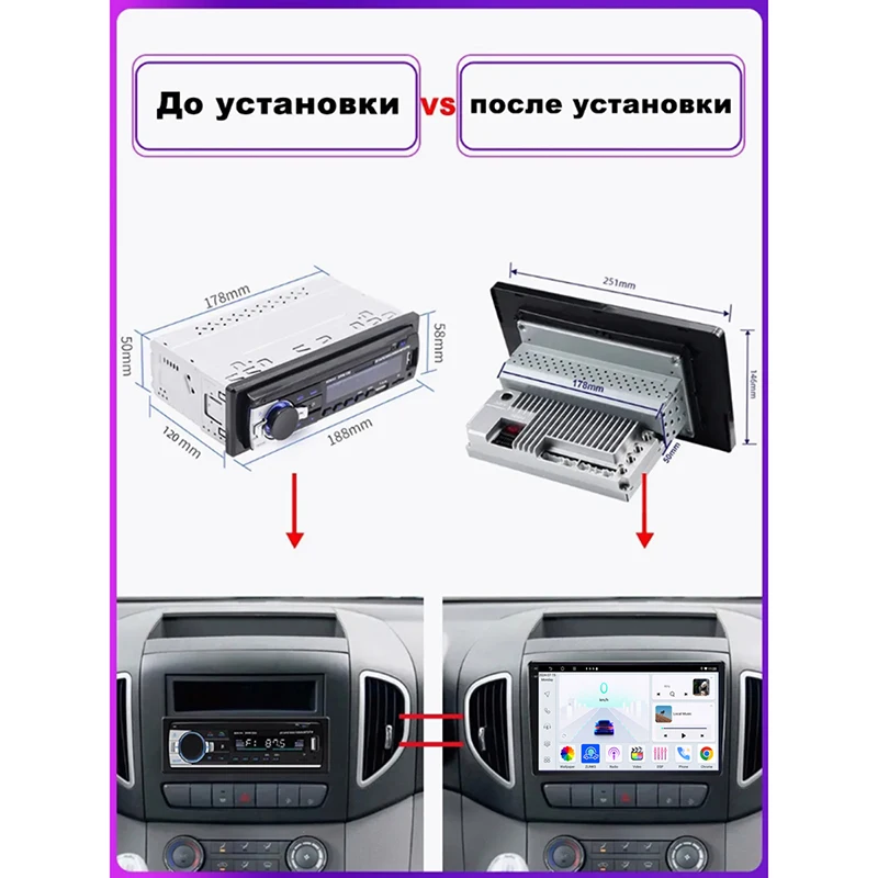 نظام تحديد المواقع 10 "1din راديو السيارة العام اللاسلكي أبل Carplay أندرويد 15 جوجل خريطة التحكم في عجلة القيادة نظام ذكي WIFI 64GB #3