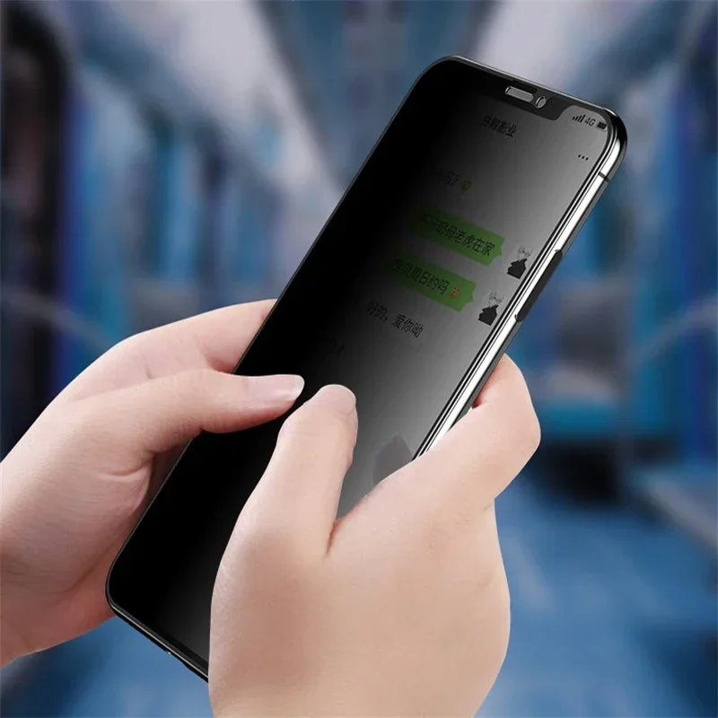 3 piezas vidrio de privacidad negro para iPhone 11 12 13 14 15 16 Pro XS Max XR, protectores de pantalla antiespía para iPhone 7 8 Plus SE 2020 2