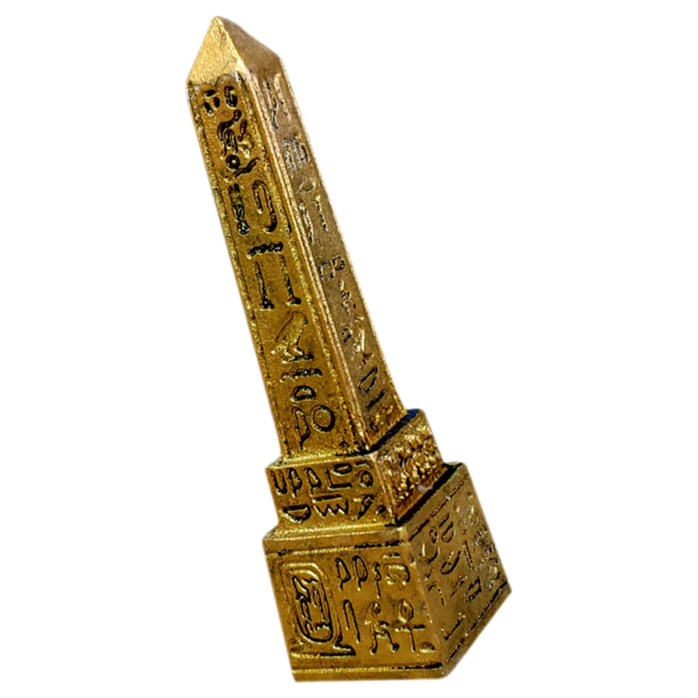 Pharaoh Egyptian Obelisk Psychological Sandbox Desktop Tower Decor Figurine Statue Travel