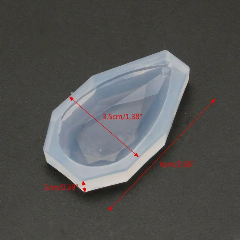 H4GD Mini Pendant Casting Silicon Mold Water Drop Jewelry Pendant Mold with Hanging Hole Jewelry Making DIY Craft Tools