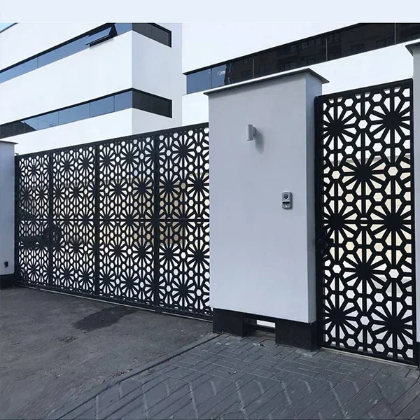 Laser Cut Decorative Outdoor Garden Privacy Art Metal Screens Panels Corten Steel Garden Screen