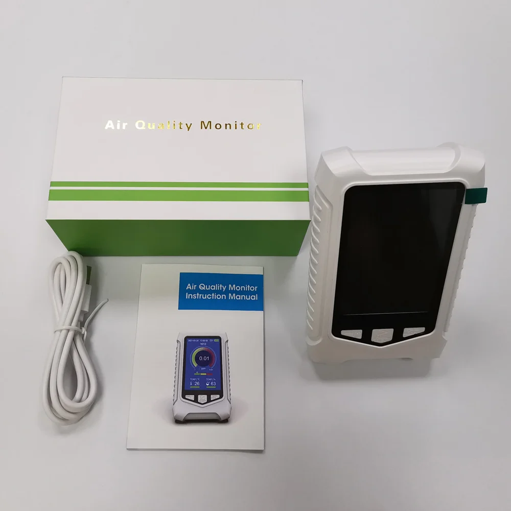 Rilevatore di gas portatile NH3 con display LCD Rilevatori di ammoniaca e misuratore di tester Monitor della qualità dell'aria per sensore di flusso NH3