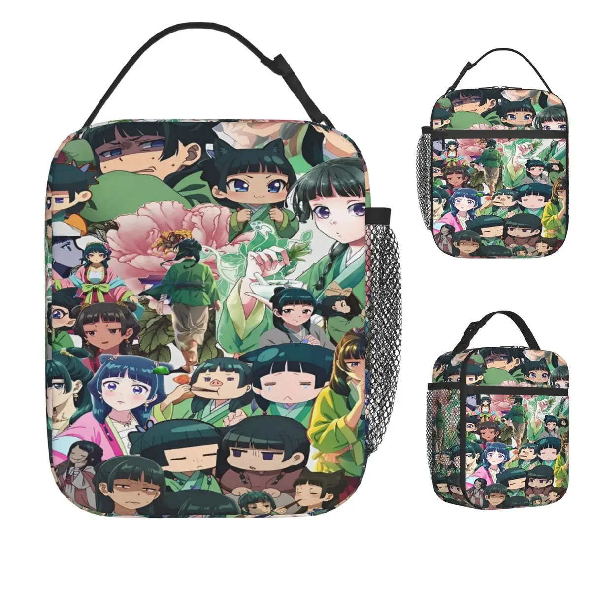 

Сумка для обеда Maomao The Apothecary Diaries Удобная коробка для завтрака Дизайнерская сумка-холодильник для путешествий Оксфордские термосумки для отдыха