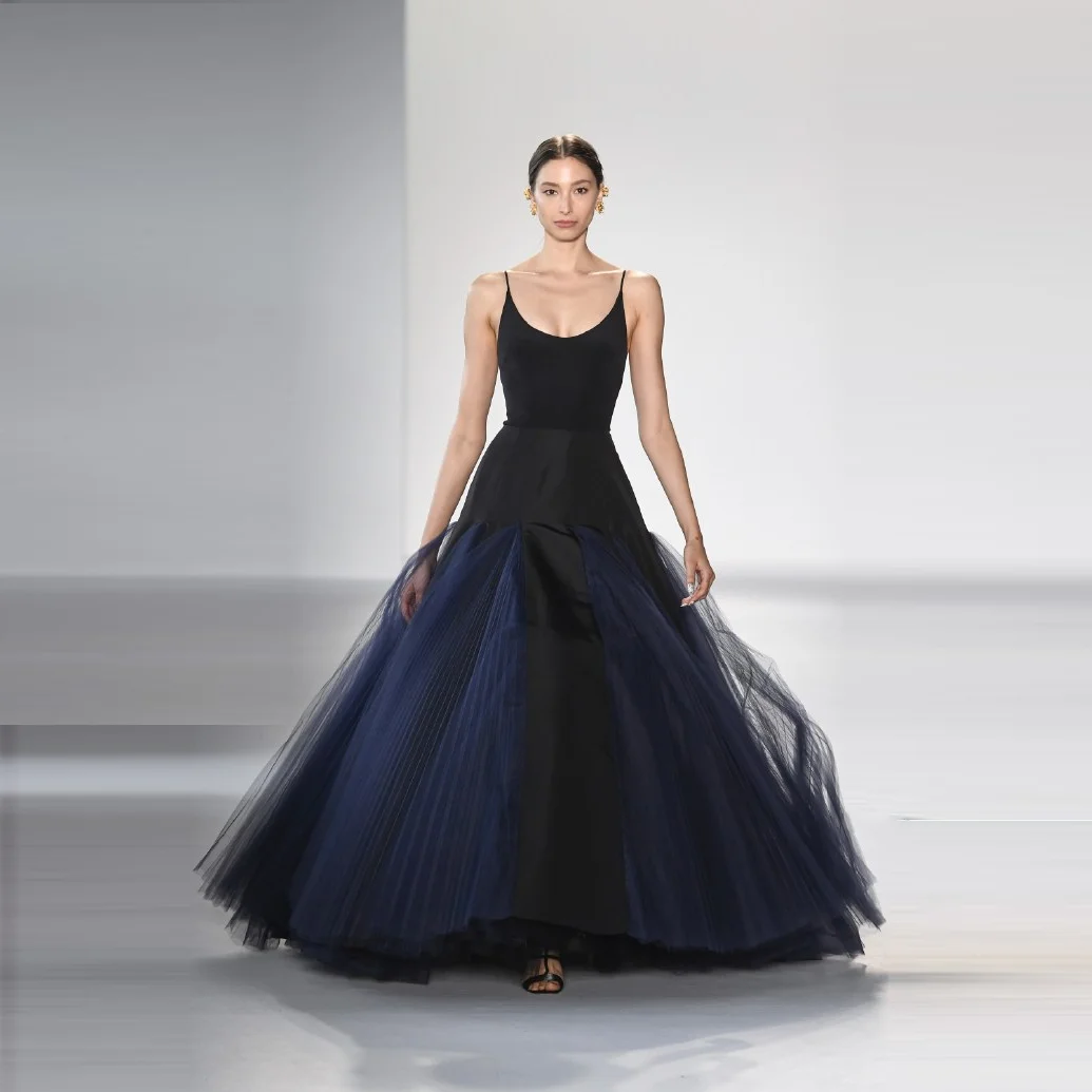 

Black Extra Puffy Long Skirts Tulle Navy Blue Maxi Skirts jupe femme Women Skirt Party Layered