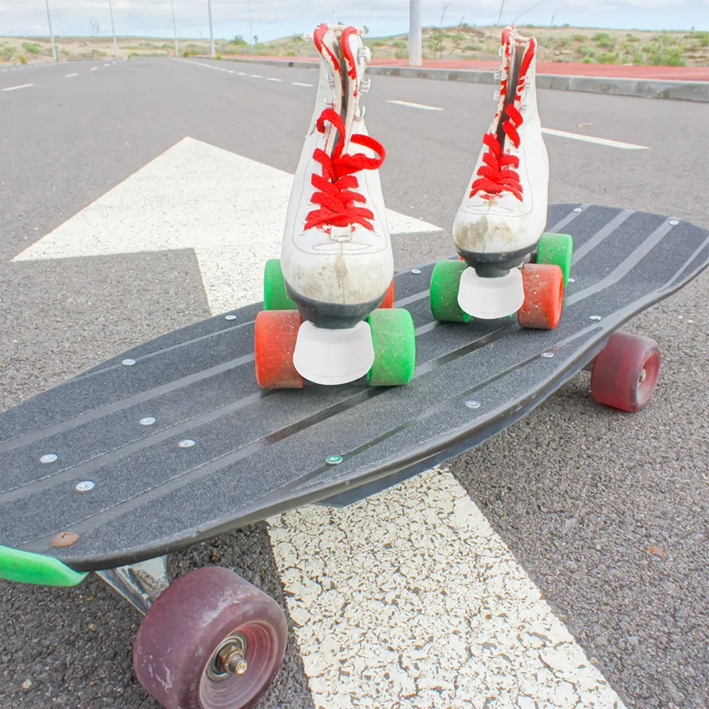 

2 шт. стопоров для роликовых коньков, высокоэластичные резиновые регулируемые заглушки для носков, аксессуары для квад-коньков, запасные части для катания