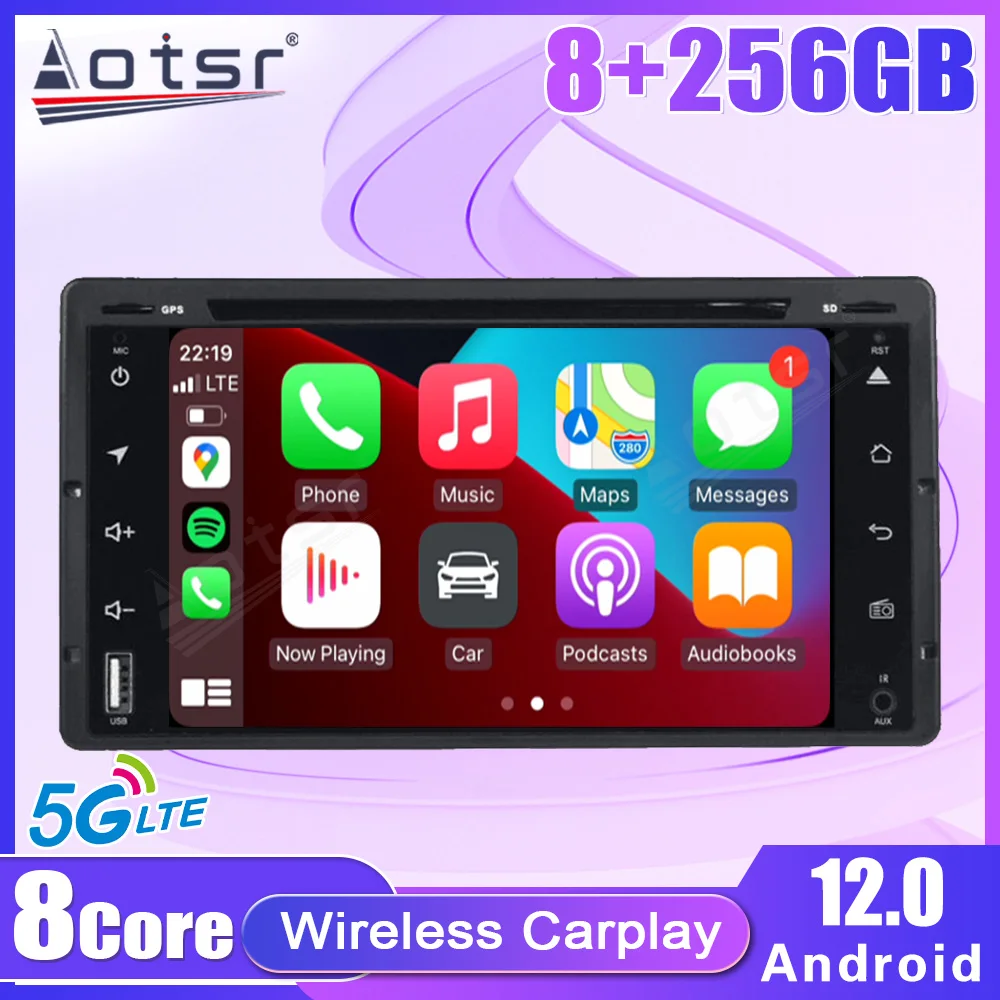 8+256GB 5G LTE QLED screen  Car Radio For Ford Victoria Multimedia Video Player 8 Core Android12 Carplay Stereo Navigation GPS