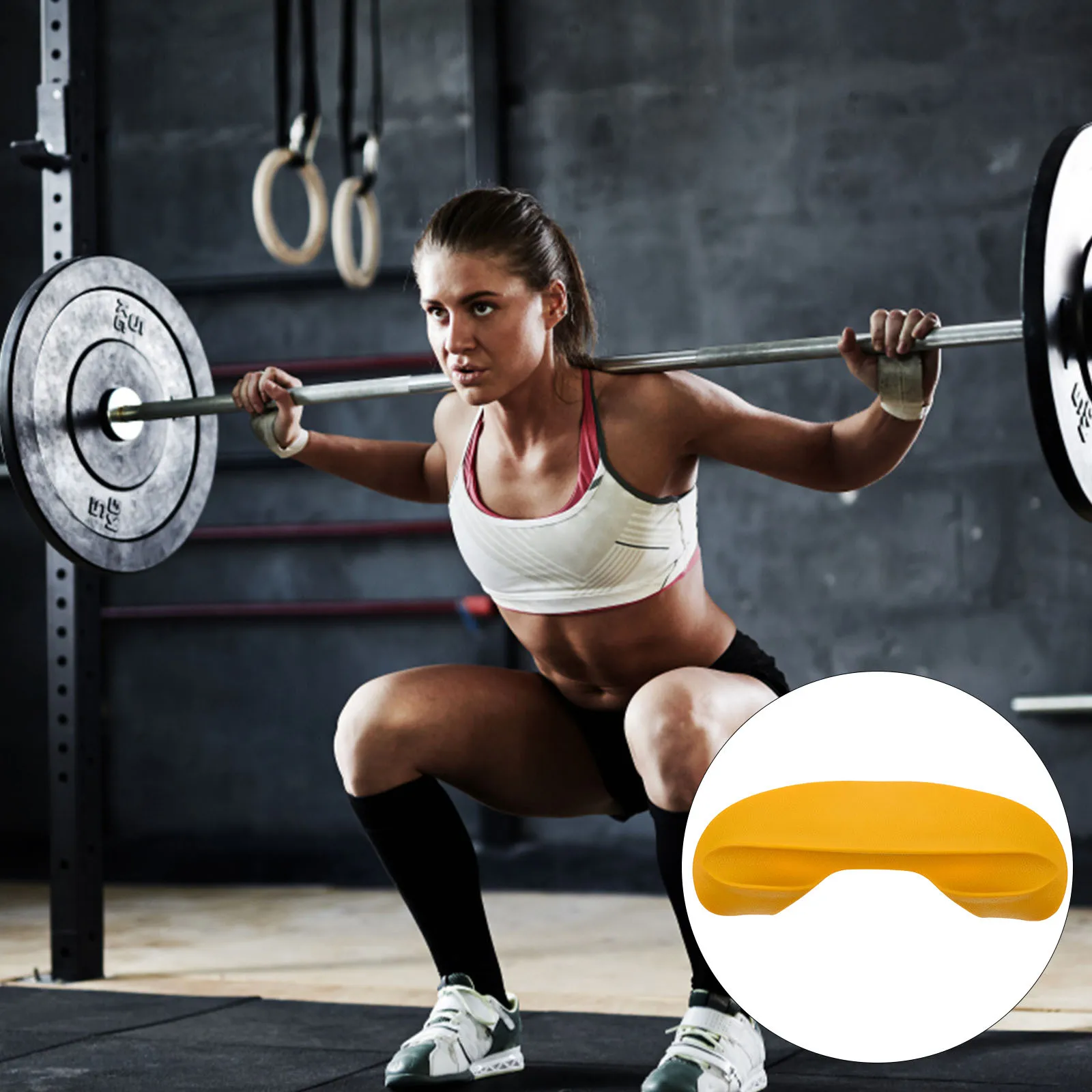 

Barbell Pad Neck Protective Cushion Soft Thick Squat Pad Non-Slip Barbell Cover for Gym Training Fitness Use Fitness Equipment