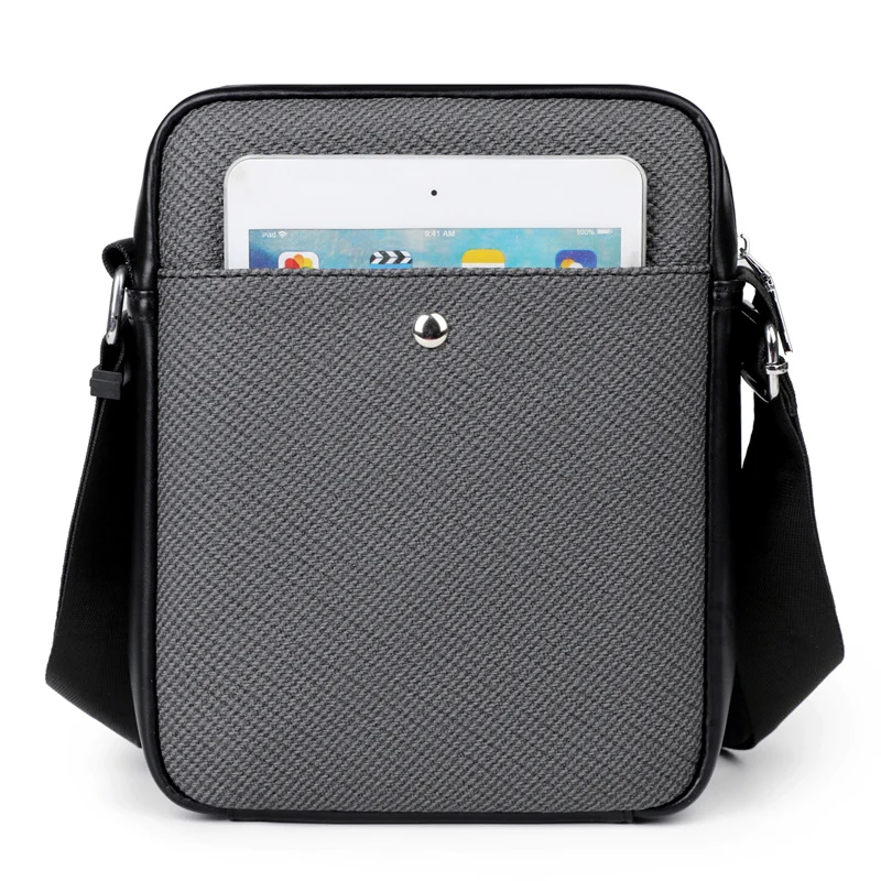 جلد الذكور حقيبة كتف موضة حقيبة كروسبودي الصبي العلامة التجارية حقيبة ساع bandolera hombre 2025 جديد بلون حقيبة يد رجالي pu