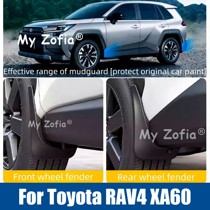 

For Toyota RAV4 XA60 6th 2026 Car Front Rear Mud Flap Mudflaps Guard Mudguards Splash Durable Fender Accessories