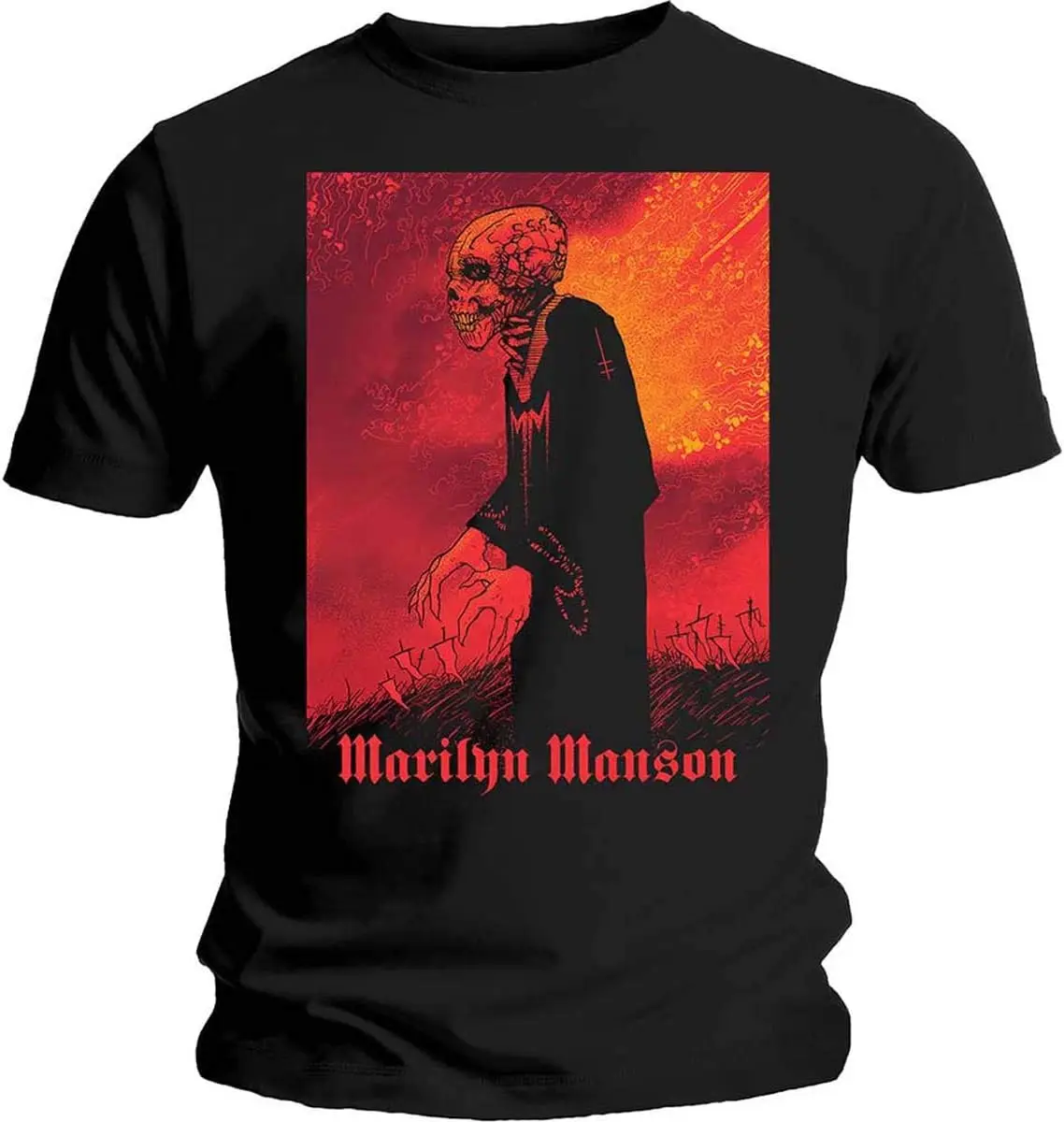 Marilyn Manson Mad Monk Official Tee T-Shirt Mens Unisex