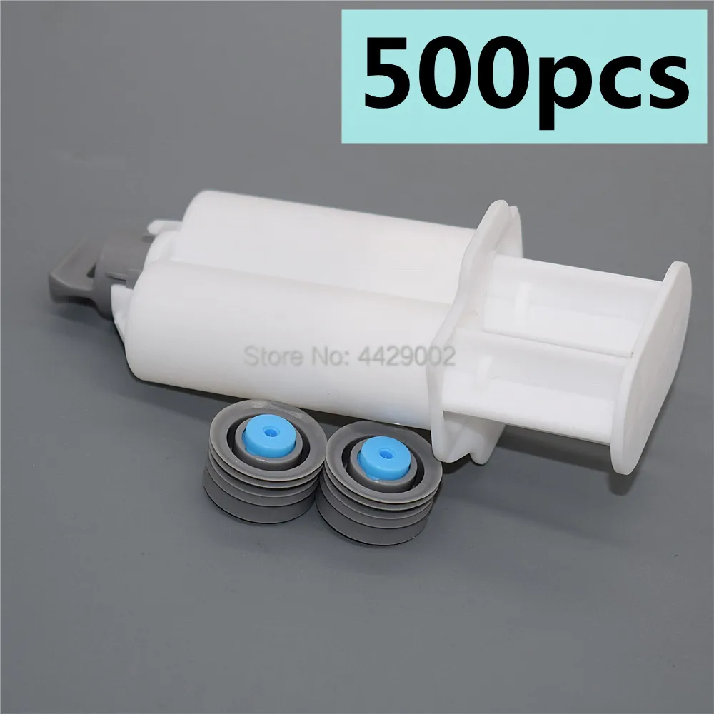500 Stück Leere Kartuschen 25ml 1:1 AB-Klebstoff-Kartuschen-Set & 500 Stück Handkolbenwerkzeug zum Befüllen von 2-Komponenten-Epoxidharz AB-Epoxidharzen – Detail 3