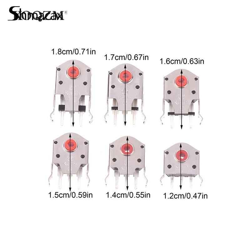 Sangat akurat Decoder 5mm ~ 11mm inti merah Rotary Mouse Scroll Wheel Encoder 1.74mm lubang untuk PC Mouse Alps Encoder 800,000 Life